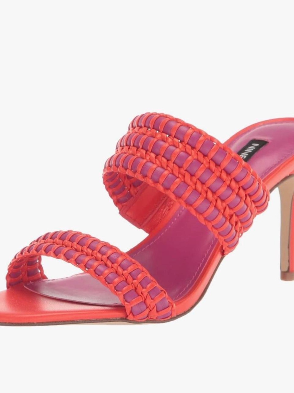 Nine West Pause Heeled Sandals, Orange Pink, 8M